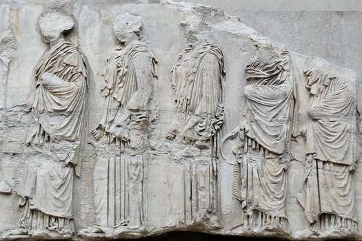 Los frisos del Partenón griego muestran la procesión que hacía parte del festival que honraba a la diosa de la sabiduría, Atenea, en su cumpleaños.