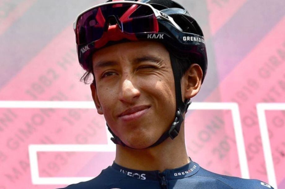 Egan Bernal en la presentación de la Vuelta a España 2021.