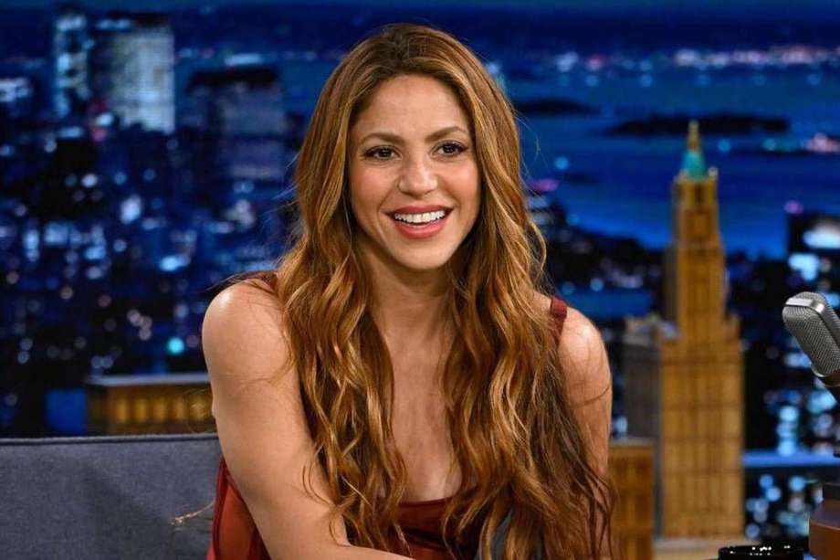 Shakira durante una entrevista en el programa estadounidense "The Tonight Show Starring Jimmy Fallon" en 2022.
