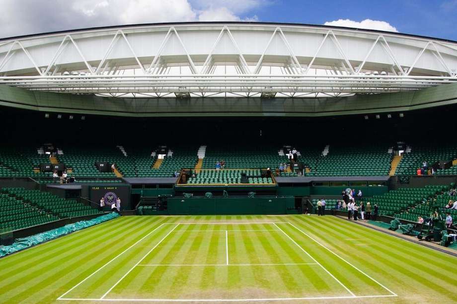 La cancha central de Wimbledon en el Reino Unido.