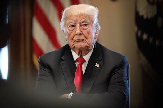 En la foto aparece la imagen del presidente norteamericano, Donald Trump, con el efecto de envejecimiento de FaceApp. / Tomada de @HiFabianoPrisco