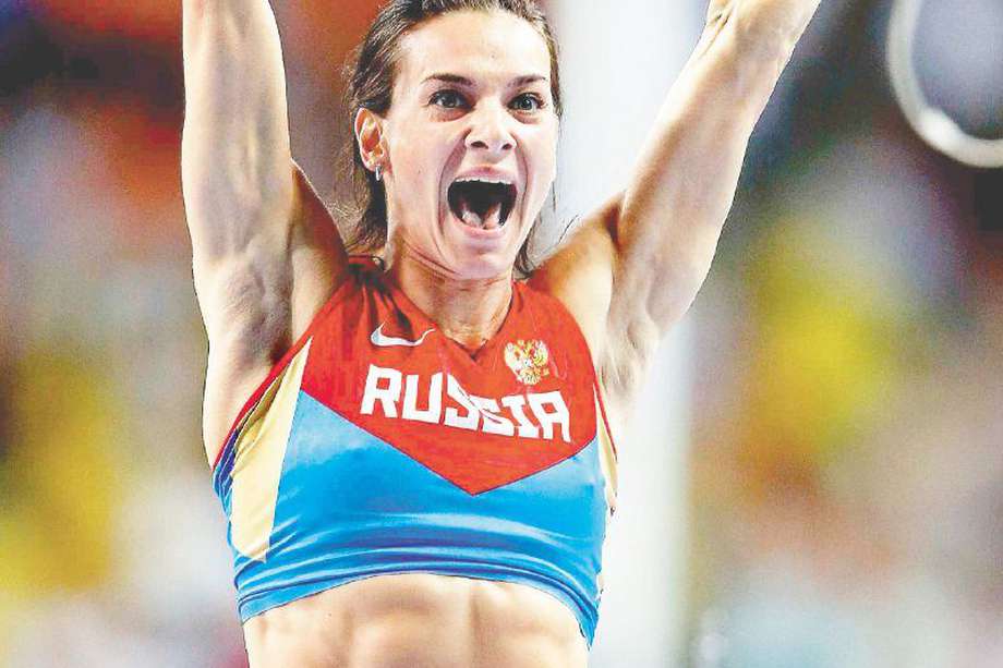 La rusa Yelena Isinbayeva, de 34 años, ha ganado siete títulos mundiales y dos olímpicos.  / Efe