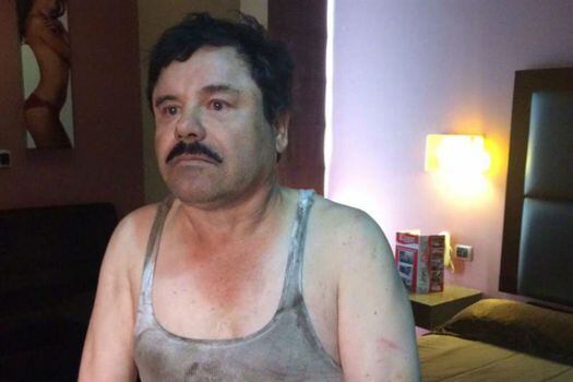 Primera imagen del narcotraficante Joaquín "El Chapo" Guzmán filtrada a medios locales tras su recaptura  / EFE