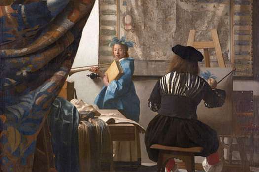 ‘El arte de la pintura’, compuesta por Johannes Vermeer entre 1665 y 1666. 