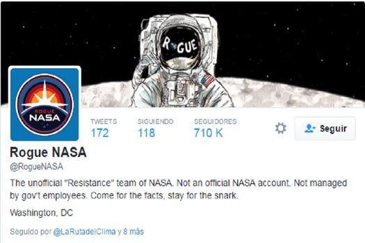 Varias cuentas no oficiales de la NASA aparecieron en Twitter. / Twitter