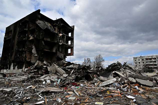 Borodianka, una ciudad destruida en medio de la guerra entre Rusia y Ucrania