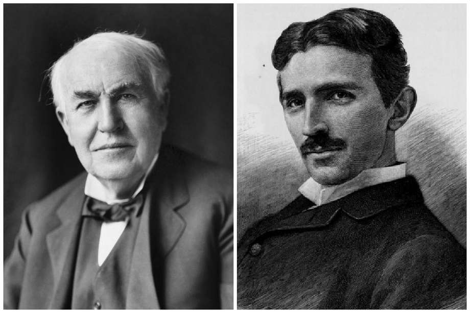 Thomas Alva Edison y Nikola Tesla. / Cortesía