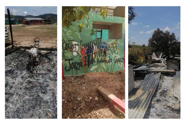 Denuncian quema de cultivos y motos en incursión del Clan del Golfo en Segovia