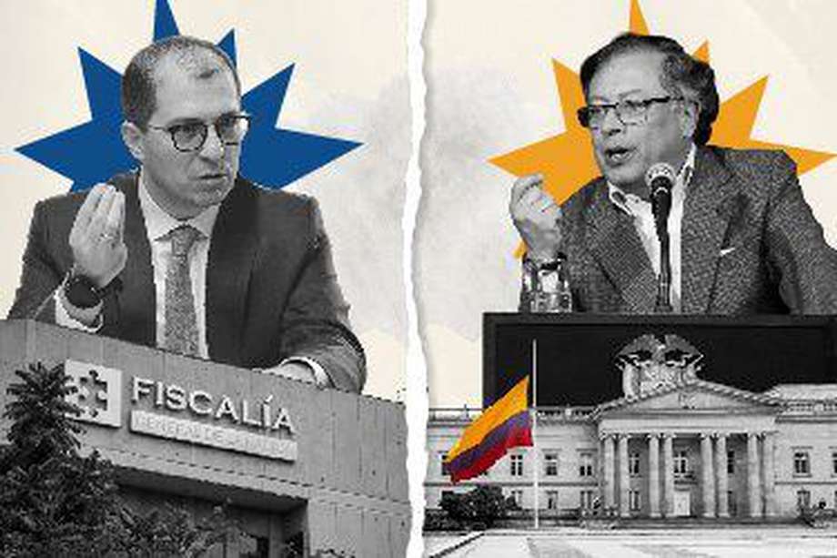 El fiscal Francisco Barbosa y el presidente Gustavo Petro han tenido diferencias sobre la política de seguridad del Gobierno.