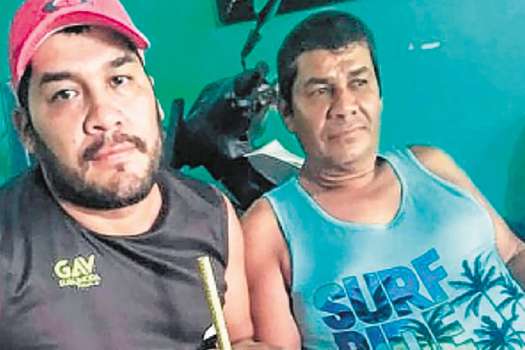 Franklin Giraldo (51 años) y Edwin Giraldo (32 años), padre e hijo, fueron asesinados en la galería de Tuluá, Valle, el 23 de agosto de 2021. / Archivo particular.