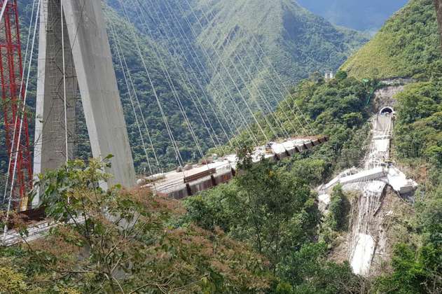 Expertos extranjeros estudiarán desplome del puente Chirajara