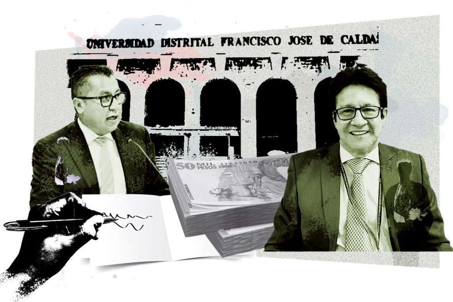 Además del rector, Giovany Tarazona, en la denuncia figura el exdiputado y ahora vicerrector financiero, Elverth Santos Romero.