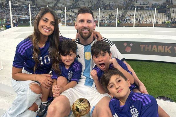 Antonela Roccuzzo, esposa de Lionel Messi, ha acompañado al jugador desde que soñó muy joven con ganarse una Copa del Mundo.Instagram