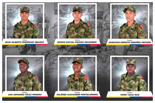 Estos son los soldados que murieron durante la acción criminal de las disidencias en el Cauca.
