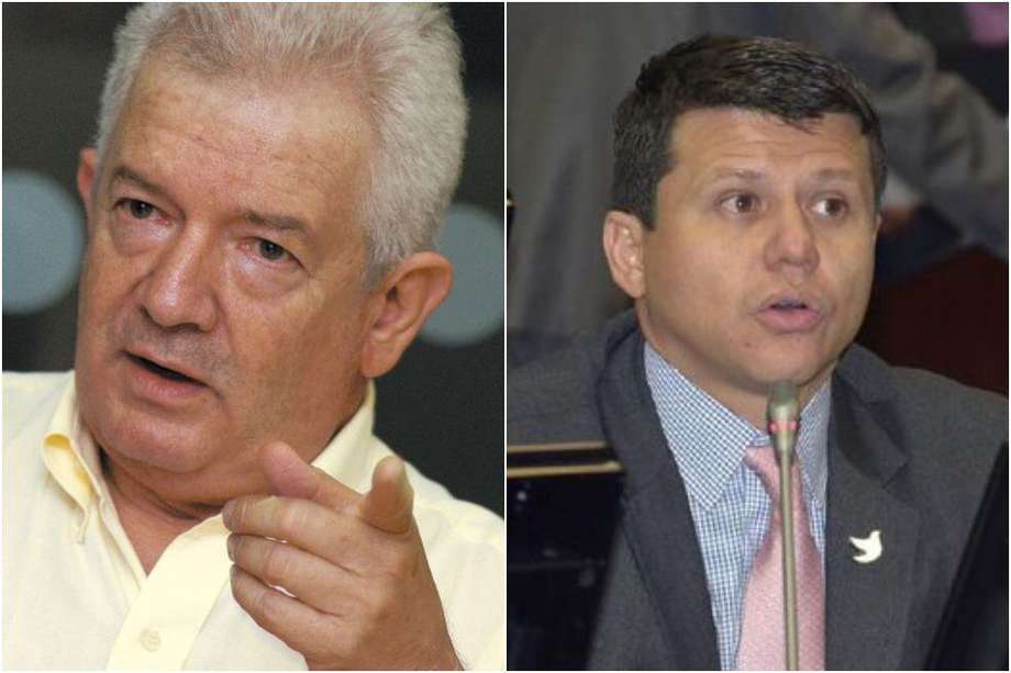 Los exsenadores Mario Uribe (izquierda) y el "Ñoño" Elías (derecha) fueron condenados por el escándalo de la parapolítica y el caso Odebrecht, respectivamente. /Archivo y César Vargas
