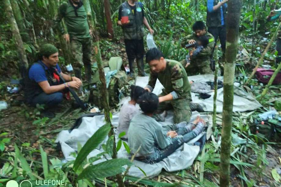 Los cuatro niños sobrevivieron por más de 40 días dentro de la selva. 
