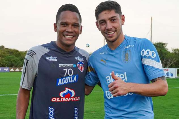 La selección de Uruguay compartió con el Junior de Barranquilla