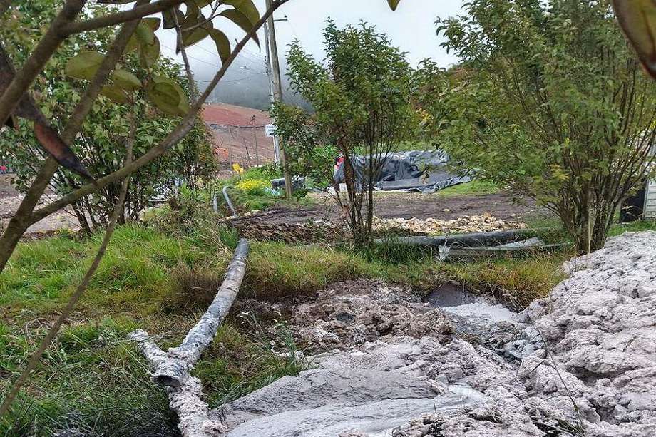 Los lixiviados llegaron a la quebrada Aguas Claras. /CGR Doña Juana