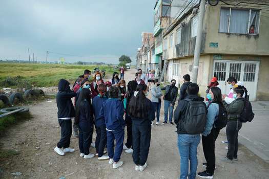 Una de las intervenciones de las autoridades se realizó en el colegio El Porvenir, de la localidad de Bosa. / Secretaría de Seguridad
