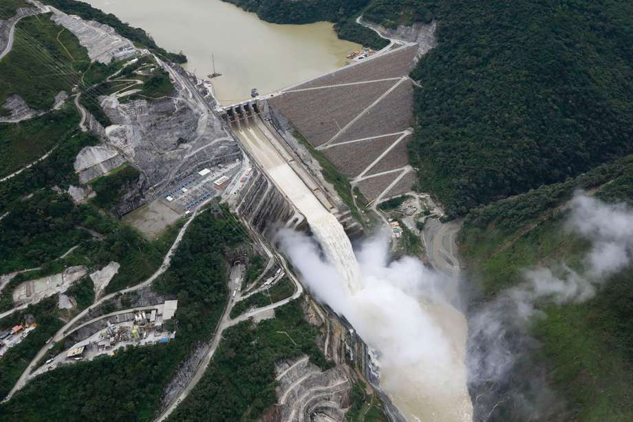 Fotografía aérea que muestra el proyecto Hidroituango, ubicado sobre el río Cauca entre Ituango y Puerto Valdivia. EFE/ Carlos Ortega
