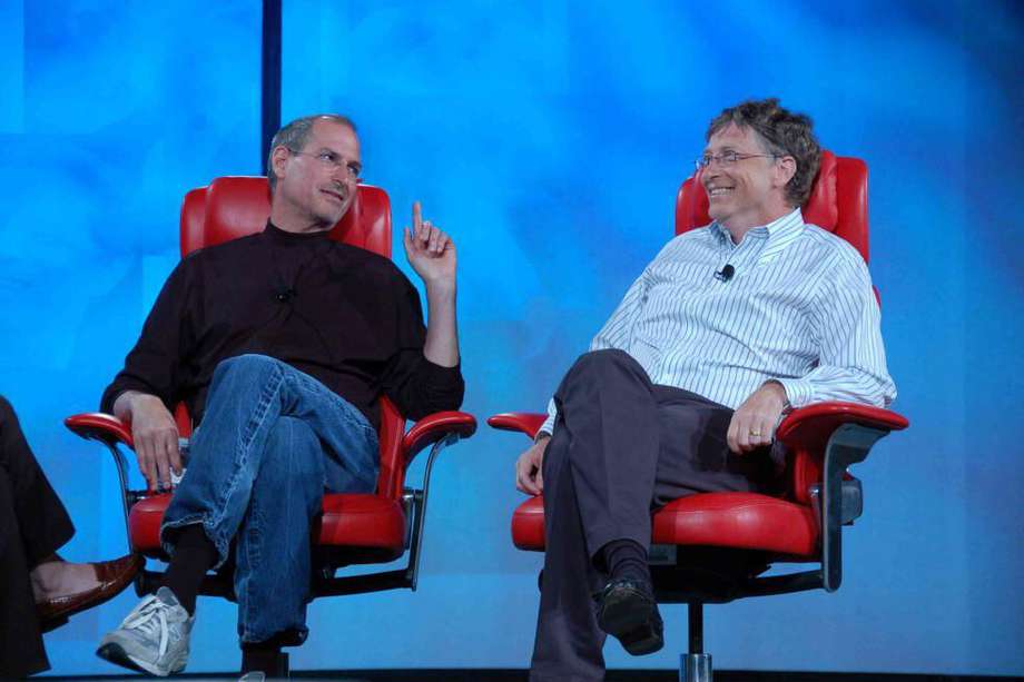 Steve Jobs,cofundador de Apple y Bill Gates, cofundador de Microsoft. / Colission.com