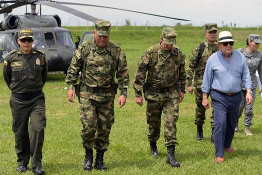 El presidente Iván Duque anunció el envío de 2.500 hombres del Ejército para reforzar las acciones en Cauca. / AFP