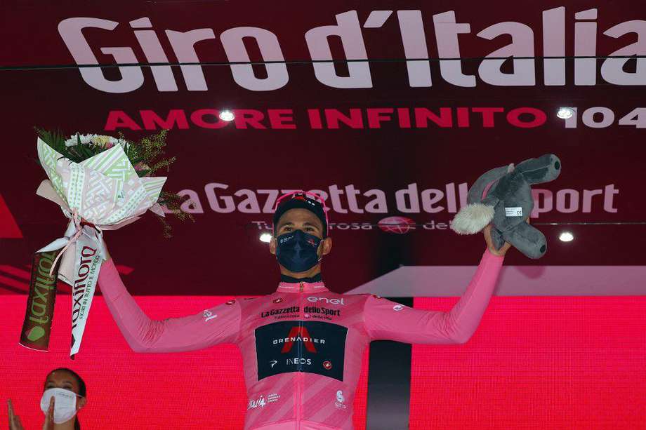 Filippo Ganna, líder del Giro de Italia.