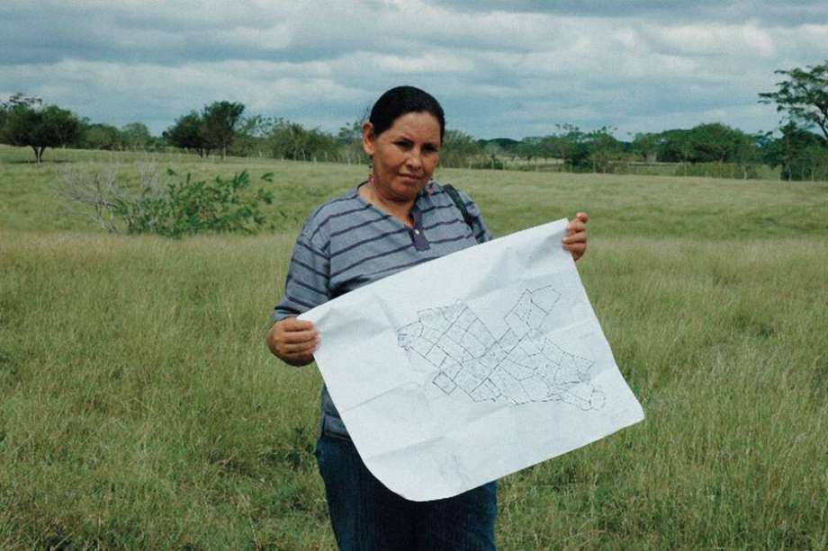 Yolanda Izquierdo se convirtió en la voz y rostro de los reclamantes de tierras en Córdoba. Fue asesinada en 2007. / Archivo