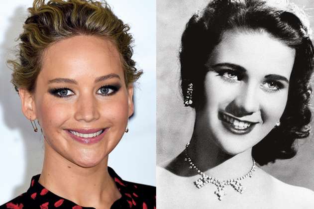 Jennifer Lawrence y otros famosos que tienen dobles de distinta época