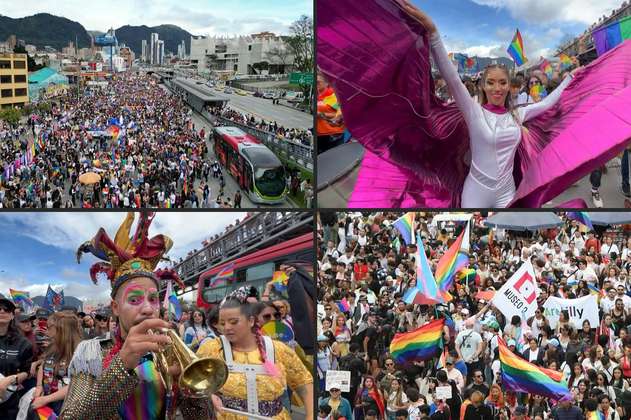 Más de 100.000 personas se sumaron a la Marcha del Orgullo LGBTIQ+ en Bogotá