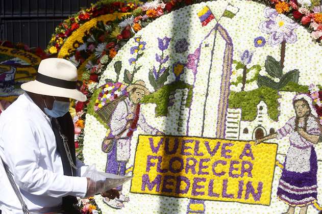 En fotos: las postales del desfile de silleteros en la Feria de Flores de Medellín