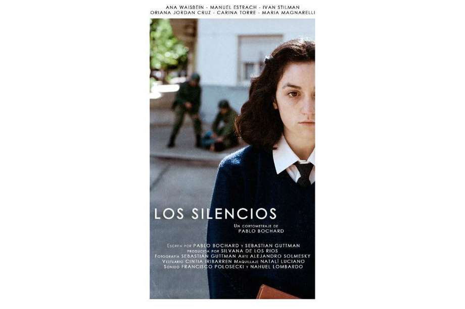 Póster de Los silencios, cortometraje argentino dirigido por Pablo Bochard.