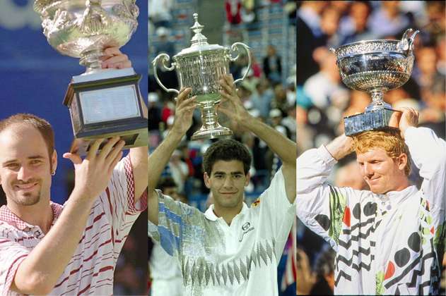Agassi, Sampras y Courier: los mejores tenistas estadounidenses en los años 90