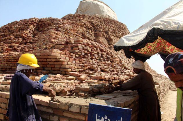 El patrimonio Pakistaní en peligro por la temporada de lluvias