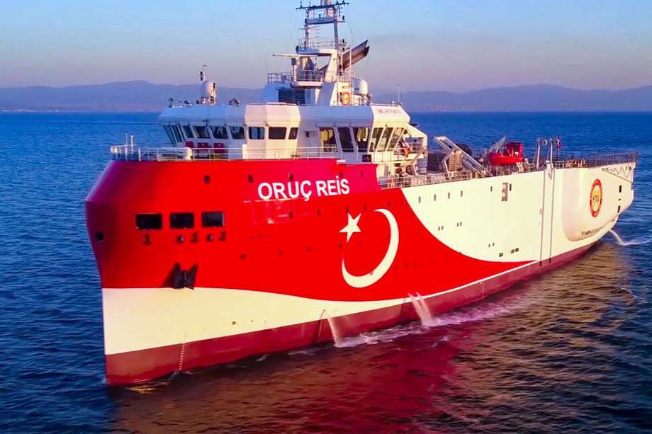El barco explorador que envió Turquía ha al Mediterráneo ha sido fuente de conflicto con Grecia desde hace días por una supuesta violación de soberanía.