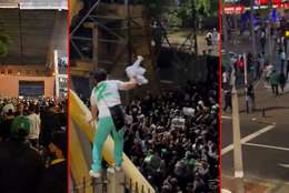 Tras humillación en Libertadores: hinchas de Nacional protagonizan disturbios y protestas