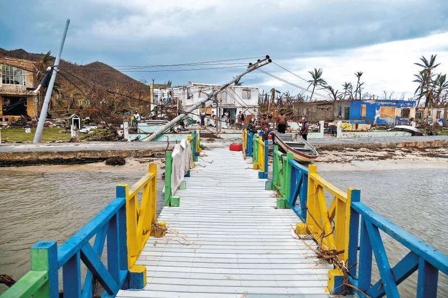 La reconstrucción de la devastación que dejó el huracán Iota en la isla de Providencia y Santa Catalina avanza lentamente.
