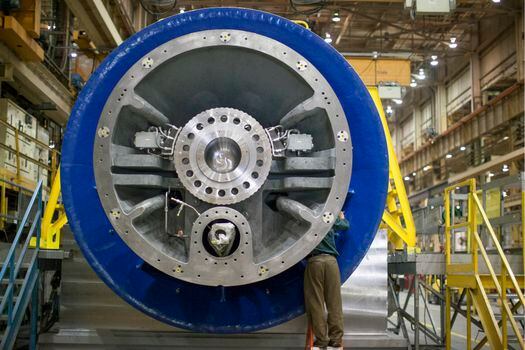 En Greenville, Carolina del Sur, está la planta donde GE fabrica su turbina de gas. Las expectativas dicen que se cumplirán ventas por US$100.000 millones. / Bloomberg
