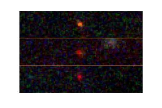 Los tres objetos fueron identificados originalmente como galaxias el año pasado.