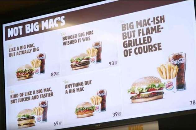 Burger King se burla de la Big Mac de McDonald’s en ingenioso anuncio 