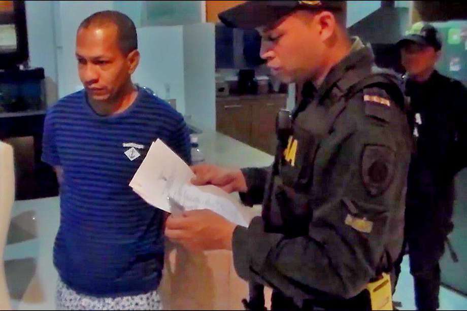 John Jairo Jiménez, alias "Pichi", fue capturado en julio de este año en Cartagena. / Foto: Policía Nacional
