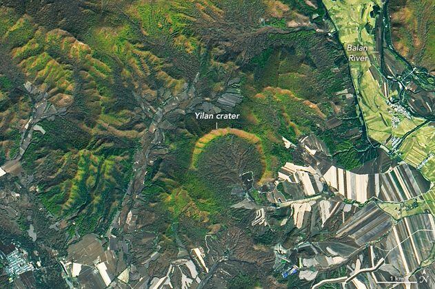 Encuentran en China el cráter más grande de la Tierra de menos de 100.000 años