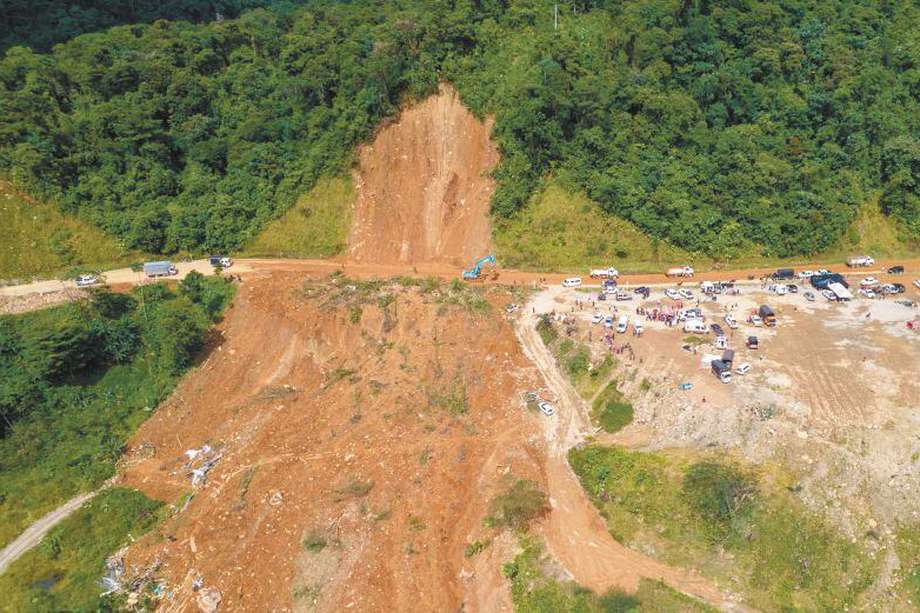  Hoy se cumple una semana del deslizamiento que deja ya 39 personas muertas. / Gobernación de Chocó