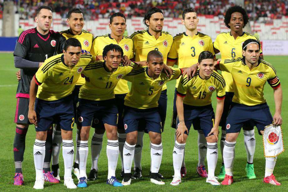 Once inicial de la Selección de Colombia que enfrentó a Qatar. Foto: AFP