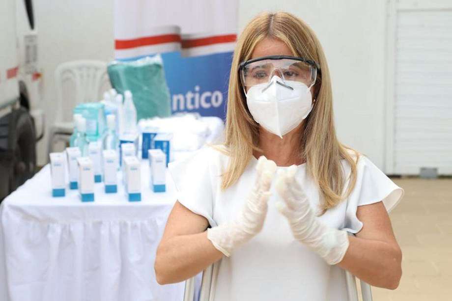 Elsa Noguera, gobernadora del Atlántico, expresó que su departamento y la capital, Barranquilla, están listos para recibir las vacunas cuando el Gobierno las tenga listas. / Cortesía