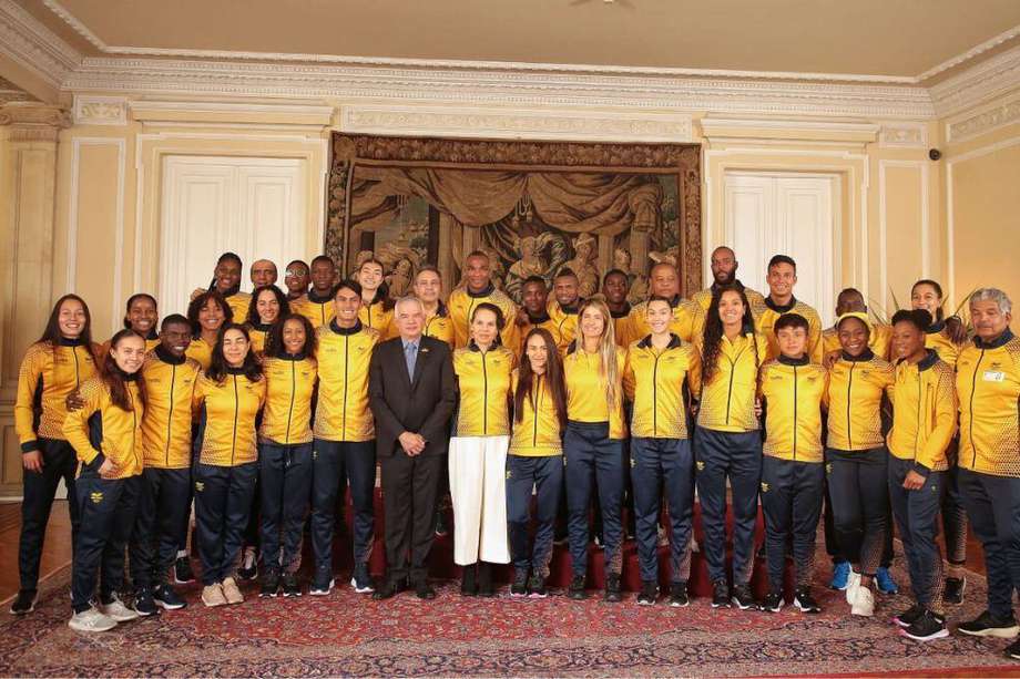 La delegación colombiana que va a los Juegos Panamericanos de Chile 2023.