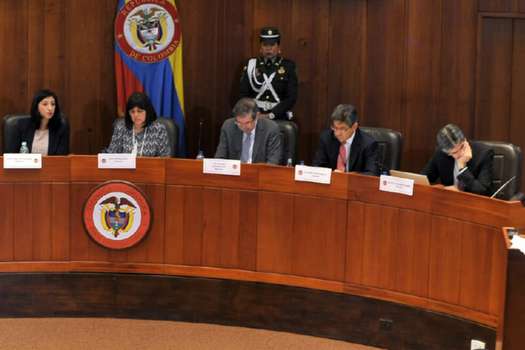 La Sala Plena de la Corte Constitucional denunció supuestas chuzadas el pasado 28 de abril. / Óscar Pérez - El Espectador.