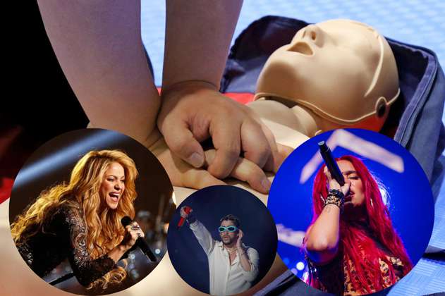 Las canciones de Karol G, Bad Bunny y Shakira para una reanimación cardiopulmonar