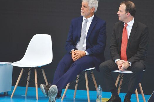 El alcalde Enrique Peñalosa y el gerente de la Empresa Metro, Andrés Escobar, son los principales responsables del proyecto. / Óscar Pérez - El Espectador