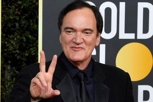 Quentin Tarantino en la ceremonia de entrega de los Globos de Oro.
